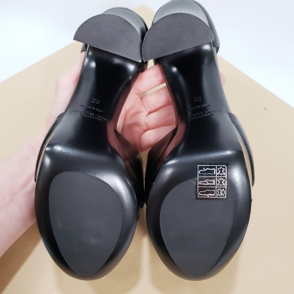 Michael Kors Collection Platform Sandal Pump Black - Picture 12 of 17